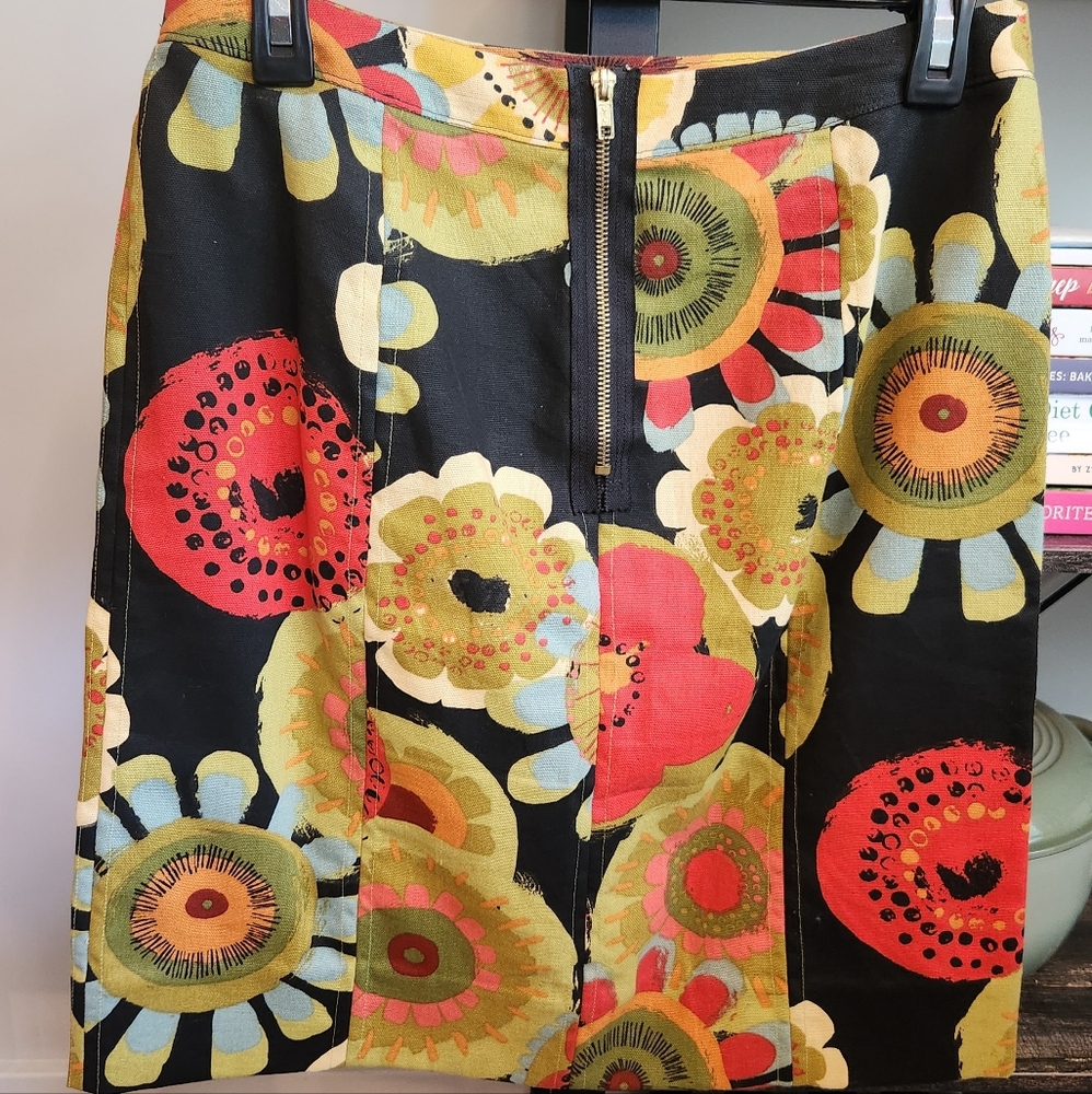 Handmade by me Floral Flower Skirt Size 6 Midi Mini Above Knee Pencil - Picture 2 of 7